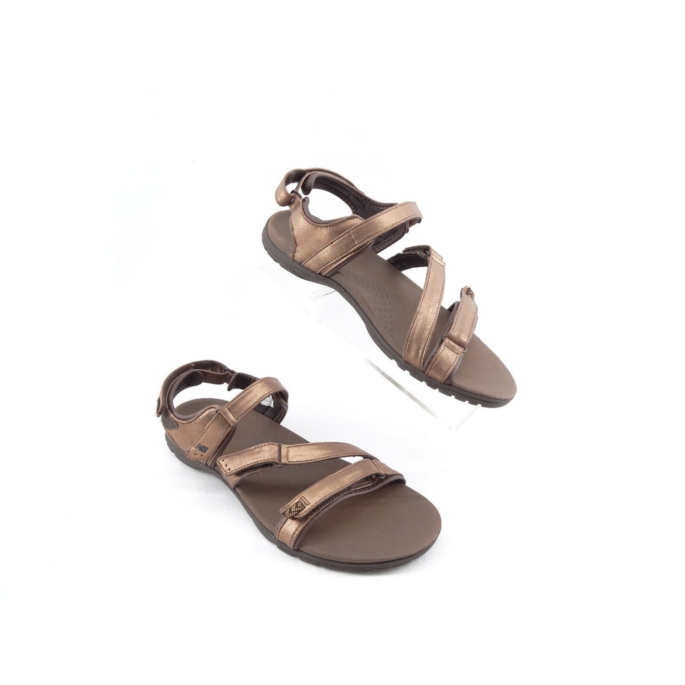 New Balance Maya Metallic Bronze Open Toe Sport Hiking Sandals Women's US 11